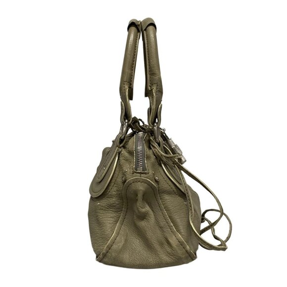 Auth Chloe Paddington Gray Leather Handbag - Picture 3 of 16